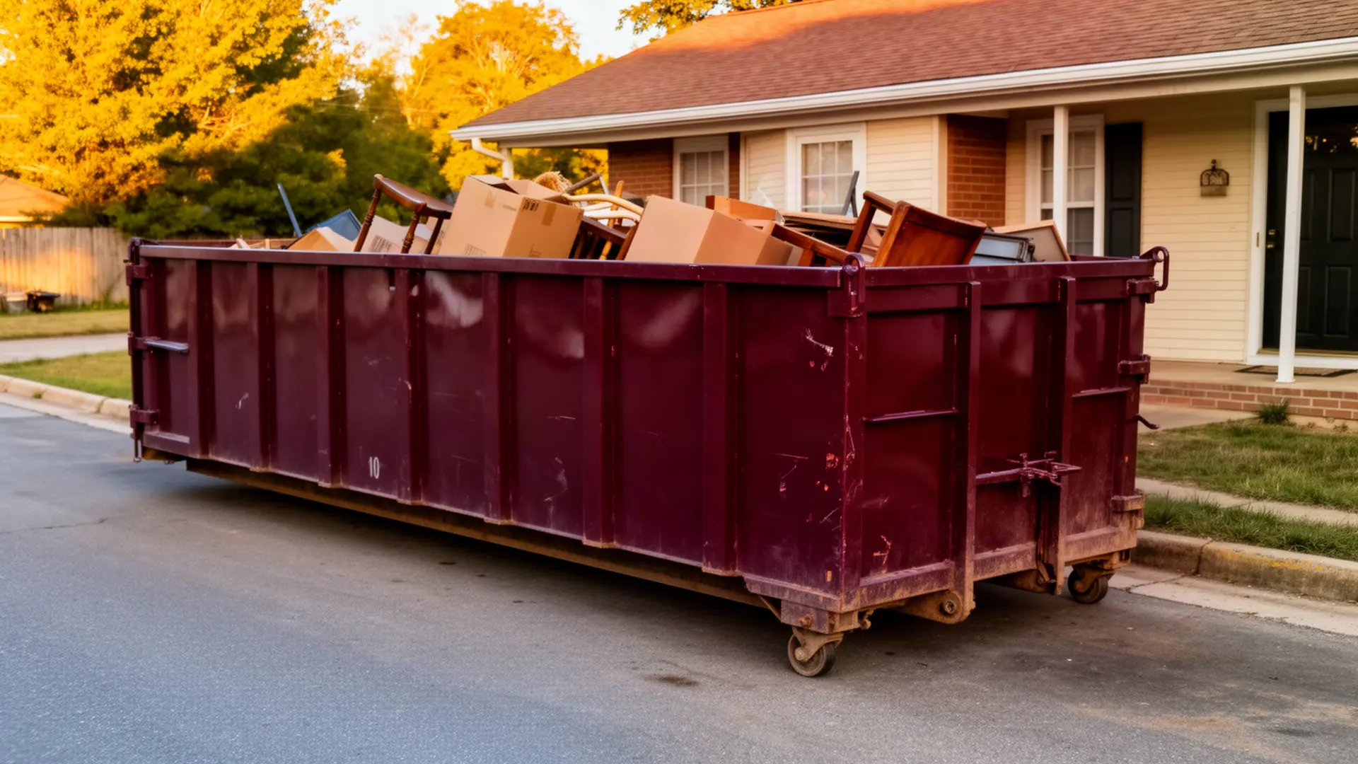 Roll-off dumpster from Cherry Valley Dumpster Rental in Parma, OH